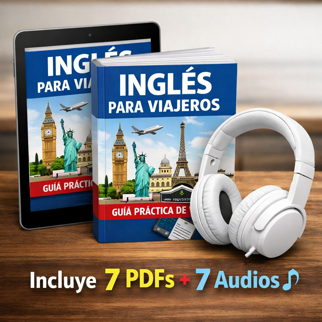 Guía de Inglés para Viajeros – 7 PDFs + 7 Audios