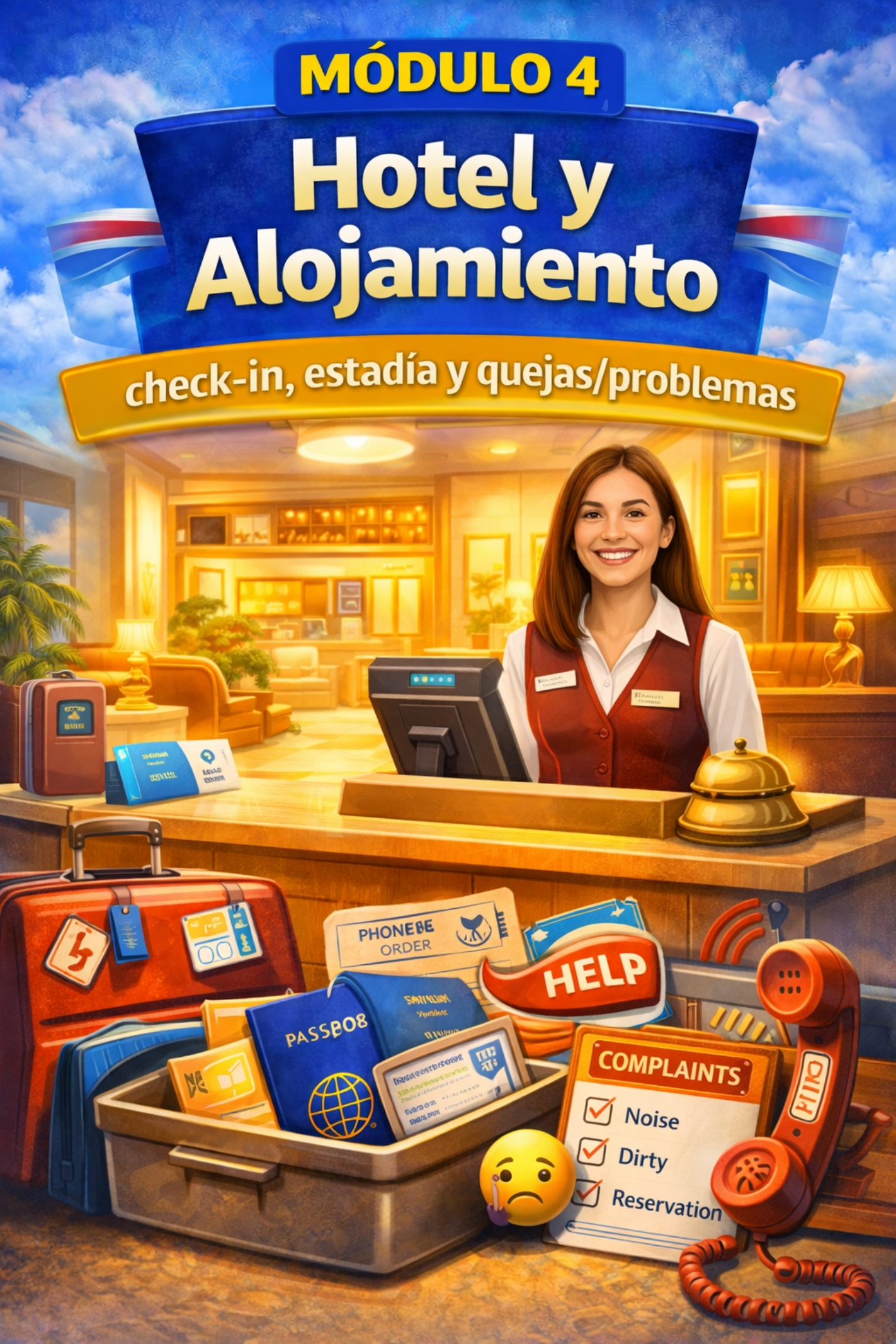 Guía de Inglés para Viajeros – 7 PDFs + 7 Audios